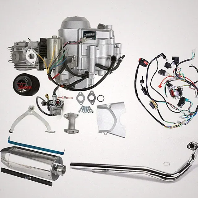 125cc Semi Auto Engine Motor 3 Speed Reverse For Tricycle Quad Dirt Bike Golf