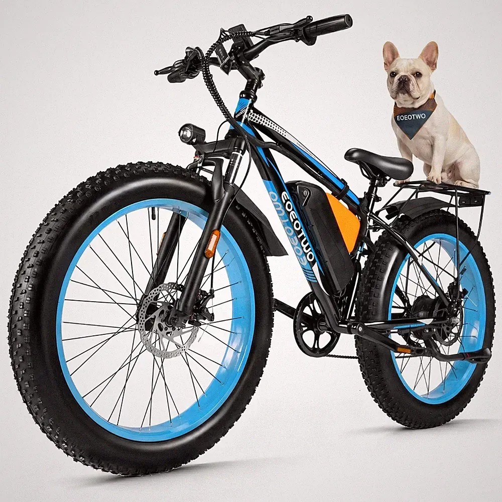 26"Fat Tire Electric Bike for Adults 1500W 30MPH 70Mile Mountain Bicycle