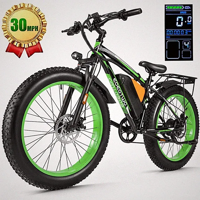 26" Electric Bike for Adults 1500W 48V 20Ah Fat Tire 30MPH Mountain Bicycle