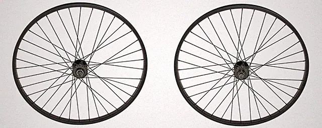 29" x 30mm BMX BIKE Front OR Flip-Flop Hub BLACK 36 Spoke Sealed Bearing Wheel