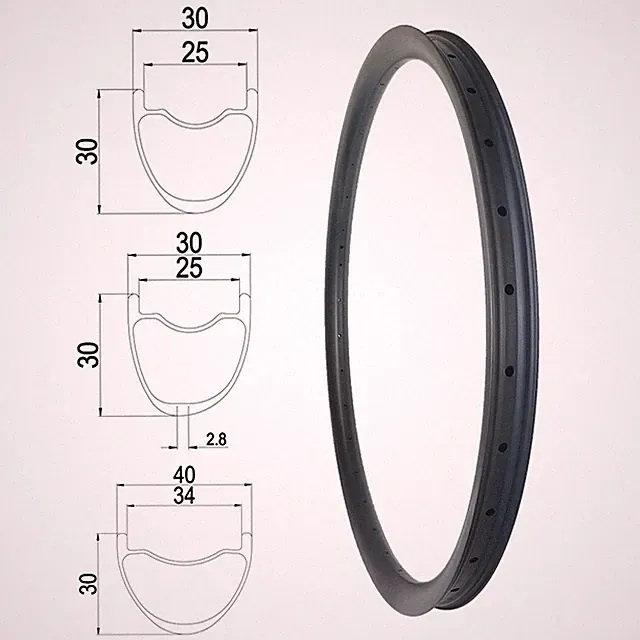 29er 650b BOOST XC AM Enduro Freeride DownHill Mountain Bike Carbon Rim