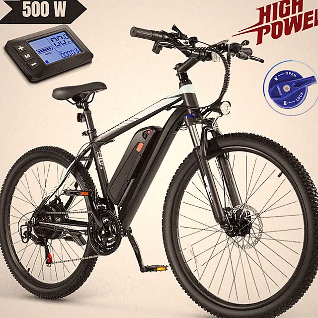 500W Adulys Bicycle 21-Speed City Commuting Electric Bike MAX 20MPH Ebike🚴