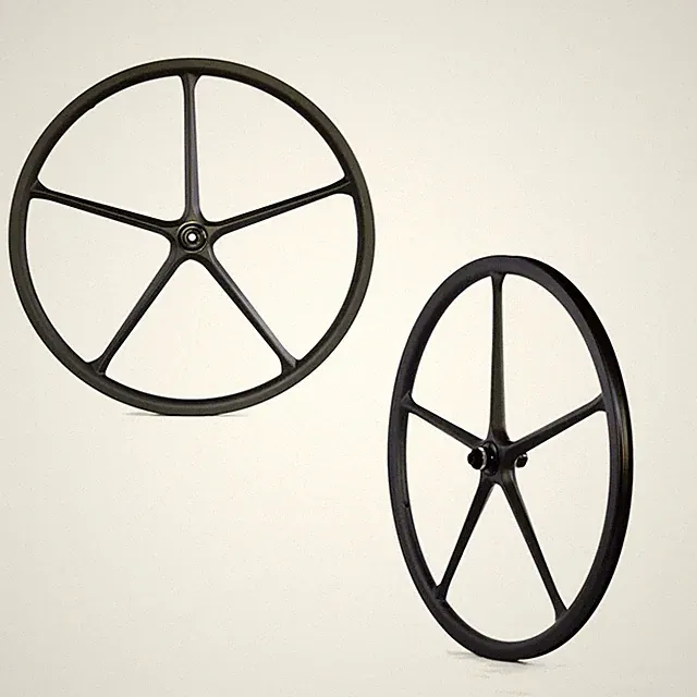 Carbon 5 Spoke Wheelset 30mm Road/Track/Triathlon Bike Tubeless Disc/Rim Brake