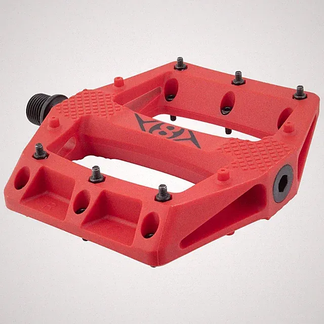 ORIGIN8 BIKE BICYCLE PLATFORM PEDALS STRAPD 9/16 RED