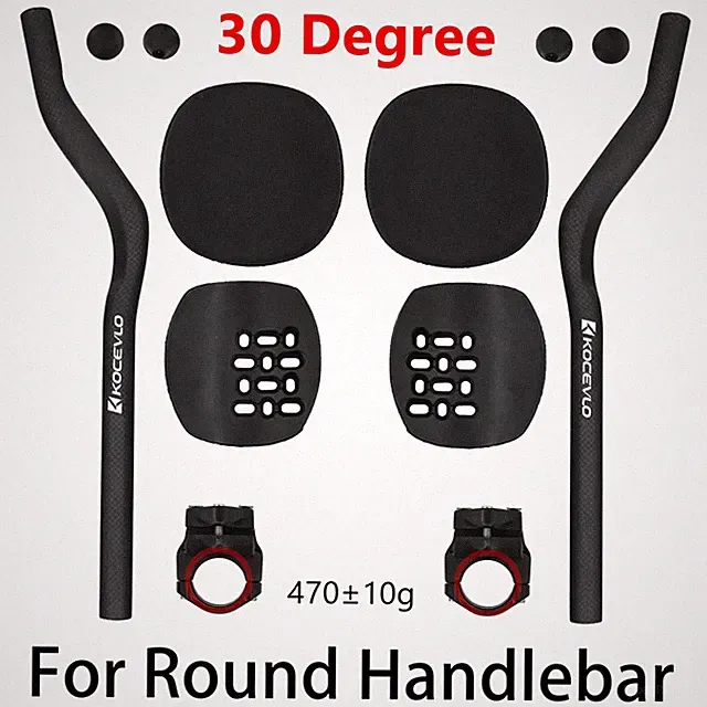 Road Fixed Gear Bicycle Triathlon Time Trial Carbon Extended TT Rest Handlebar