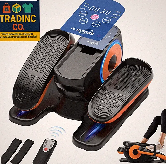 Under Desk Elliptical Machine with 12 Adjustable Speed, Quiet & Portable Seated