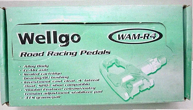 Wellgo Road Racing Bike Bicycle Pedals WAM-R4 W/Original Box